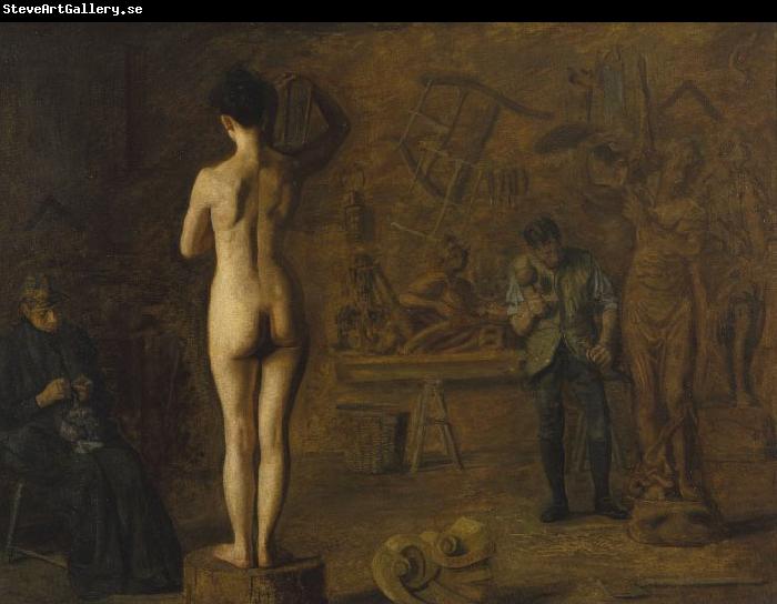 Thomas Eakins William Rush Carving His Allegorical Figure of the Schuylkill River